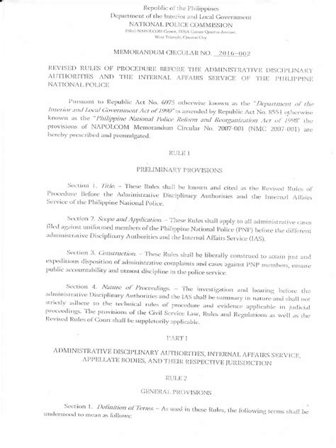 pnp rules on awol|NAPOLCOM Memorandum Circular No. 2016.
